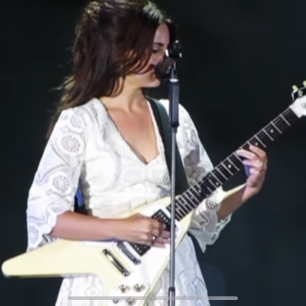 Alexis dress in medallion lace. L. As seen on Lana Del Rey